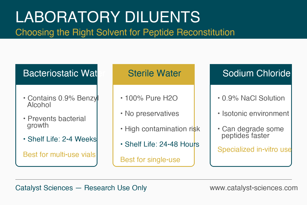 Laboratory Diluents Infographic — research use only